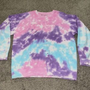 ariana grande tie dye giaw sweatshirt
